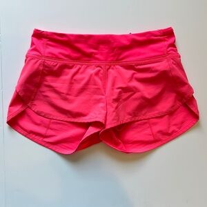 Lululemon 2.5 inch Speed-Up Bright Pink Shorts